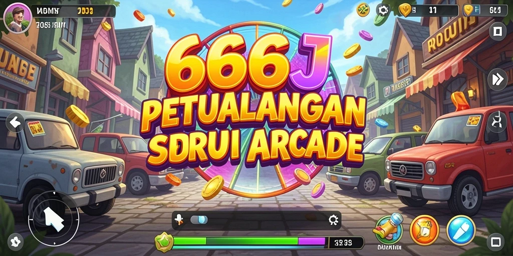 Tangkapan layar dari gameplay seru 666J di dunia Arcade.