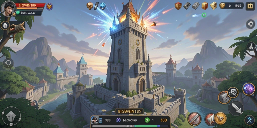 Tampilan gameplay menarik dari BIGWIN189 Tower Defense.