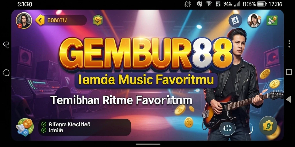 Screenshot utama dari gameplay GEMBUR88 yang penuh ritme.