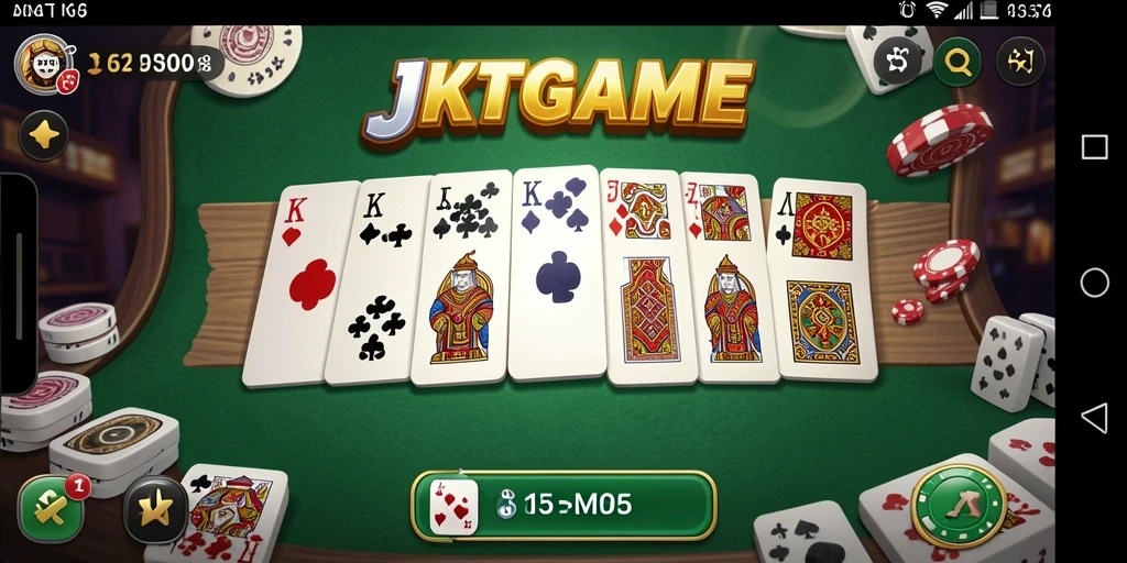 Screenshot menunjukkan gameplay seru dalam JKTGAME.