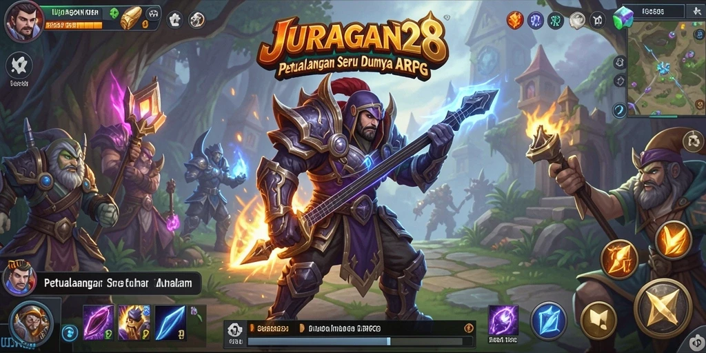 Tampilan gameplay seru dari JURAGAN28 dengan grafik menawan.