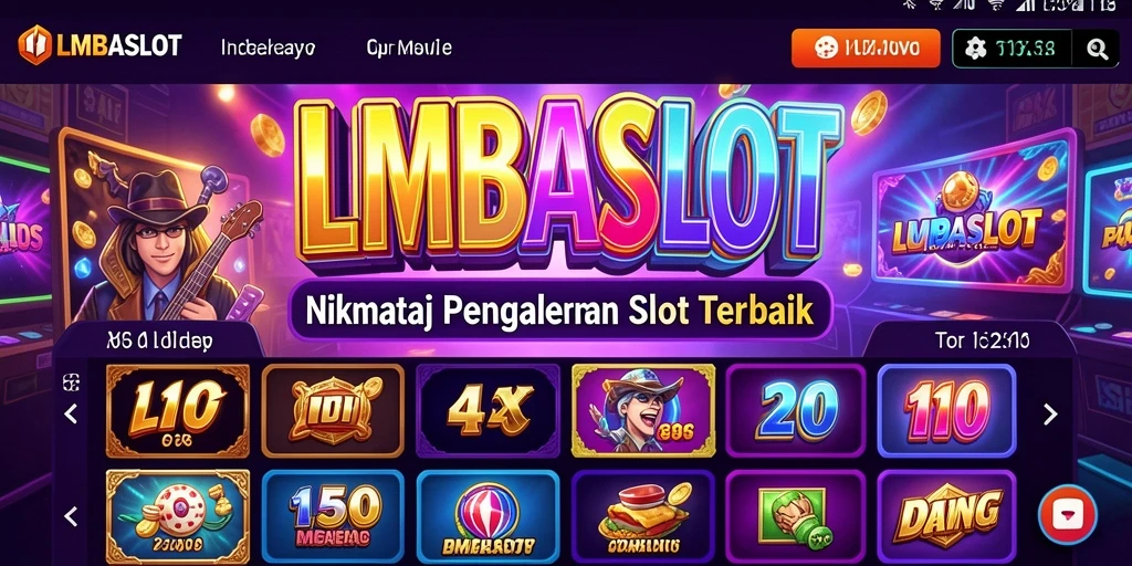 Tampilan gameplay menarik dan penuh warna di LMBASLOT.