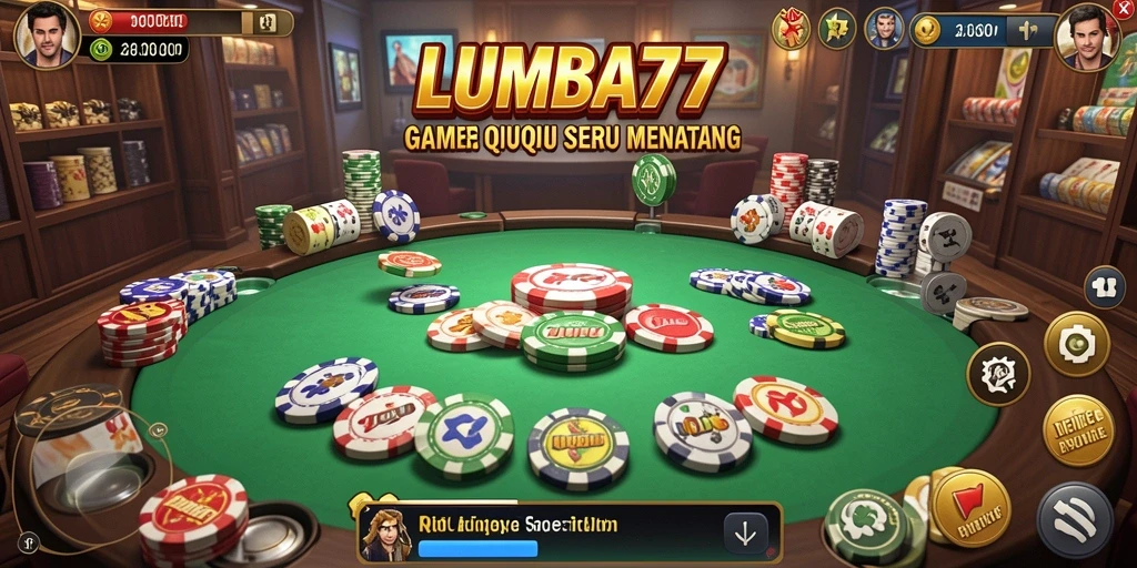 Tampilan gameplay seru dari LUMBA77 dengan fitur QiuQiu.
