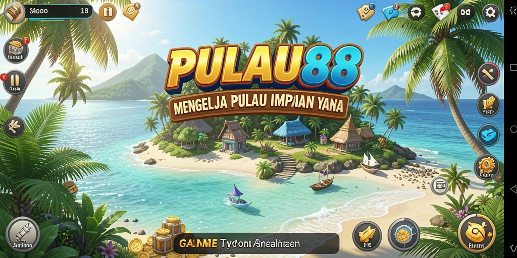 Screenshot gameplay PULAU88 yang penuh warna dan menarik.