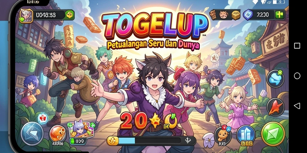 Tampilan menarik dari gameplay TOGELUP yang penuh aksi Anime.
