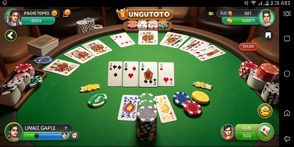 Tampilan gameplay seru UNGUTOTO yang melibatkan pemain di seluruh Indonesia.