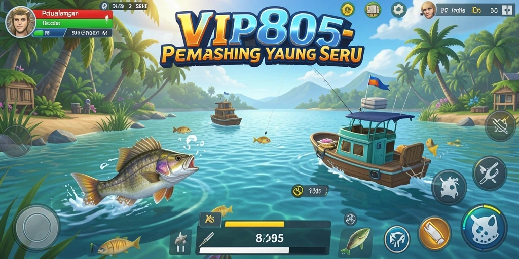 Gameplay <strong>VIP805</strong> yang mendebarkan menampilkan aksi memancing yang seru dan interaksi sosial.