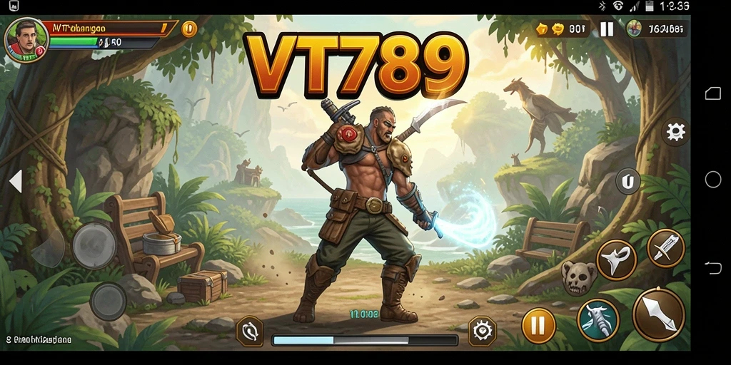 Tangkapan layar gameplay menampilkan pertarungan aksi mendebarkan di VT789.
